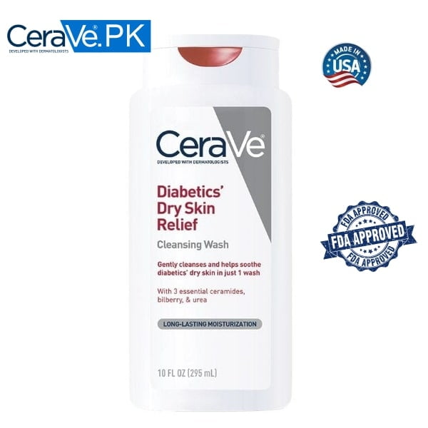 Diabetics Dry Skin Relief Cleansing Wash | Body Wash - CeraVe.PK